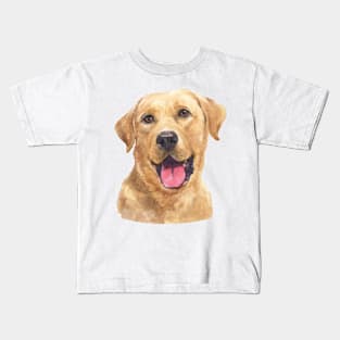 Labrador Retriever Watercolor Art Kids T-Shirt